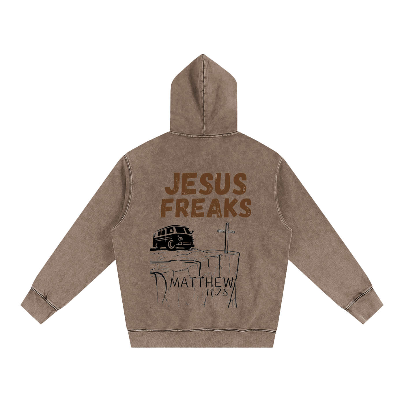 Heavyweight Pure Cotton Classic Snow Washed Hoodie